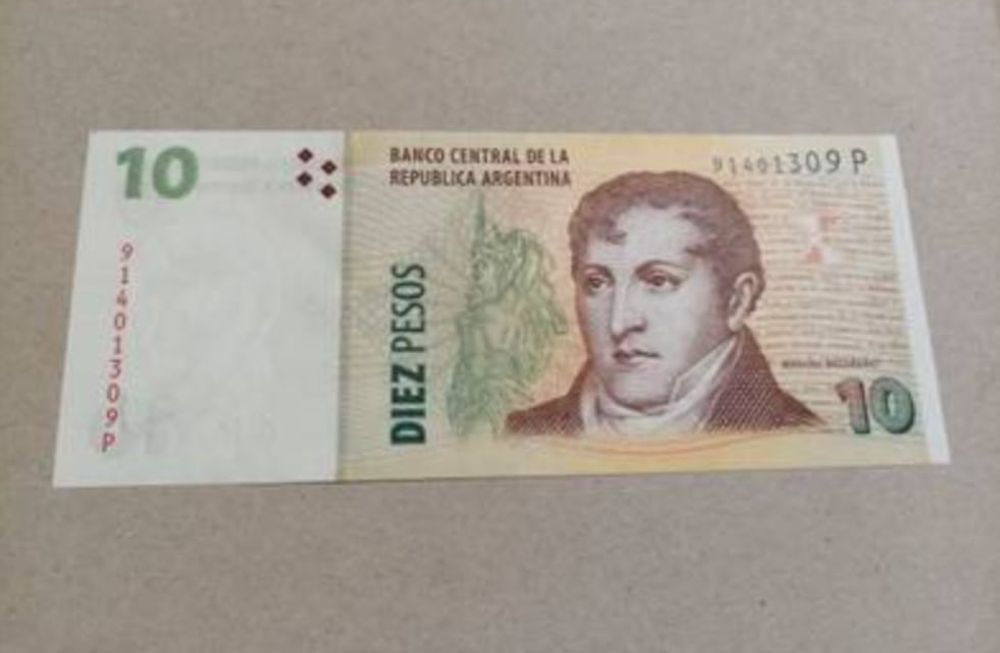Este Billete de 10 pesos posee un error de impresión
