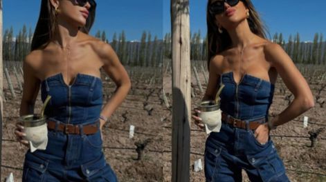 Los Andes | Agustina Gandolfo adelantó una de las tendencias furor para esta primavera en su visita a Mendoza.