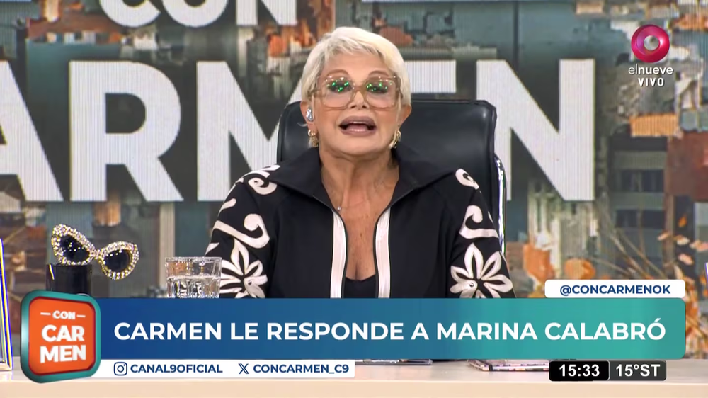 Carmen Barbieri le respondió a Marina Calabró.