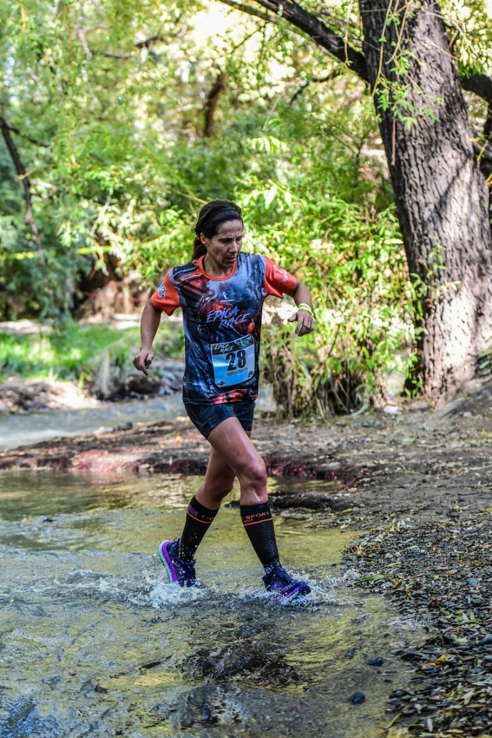 María Gonzalez, la triatleta de San Martín. Desde hace varios años se dedica a las pruebas combinadas, con especialización en triatlón de larga distancia.