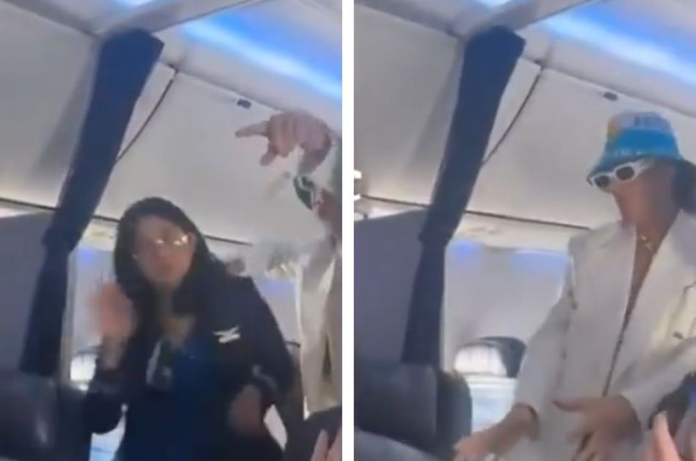 El incómodo momento de Ca7riel con la azafata en pleno vuelo.
