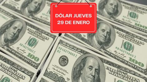 Dólar jueves 29 de enero 2026.
