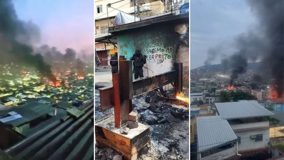 Los impactantes videos de la guerra en Río de Janeiro: tiros, bombas y samba.