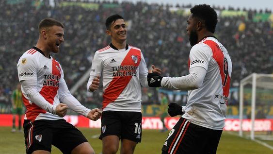 Pablo Solari es la gran duda para el Superclásico ante Boca (Prensa River).