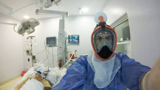 Roberto Díaz Cortez (Hospital de Malargüe) dice que siente la derrota ante las vidas que no pudieron salvar.