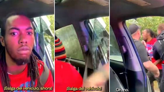 El joven arrestado, McNeil, dejo registro de la imágenes del arresto desde el interior del auto, las cuales rápidamente se viralizaron y despertaron repudio en redes.