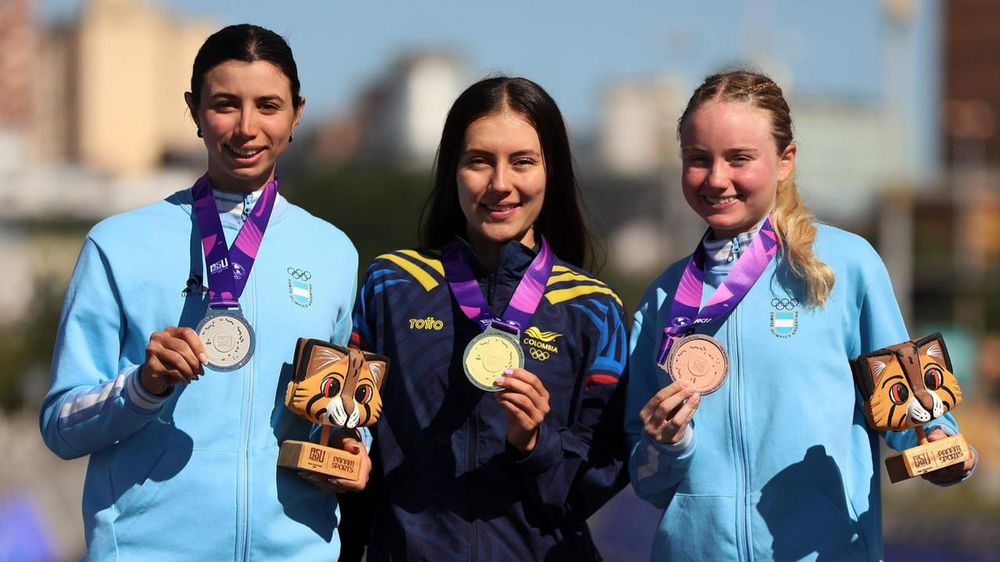 Colombian Natalia Garzón won the gold medal, followed by Mendoza native Julieta Benedetti and San Juan native Delfina Dibella.