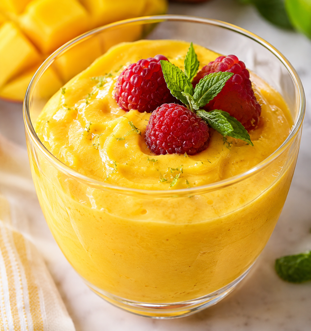 mousse de mango