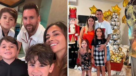 La Selección Argentina festejó la Navidad rodeada de los afectos y con la copa en casa. Instagram