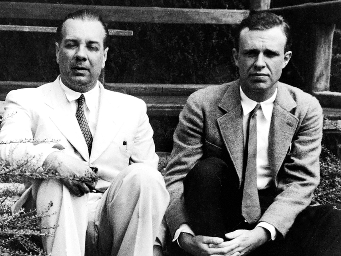 Jorge Luis Borges y Adolfo Bioy Casares. Amigos de toda la vida.