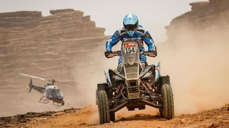 Los Andes | Manuel Andújar terminó en la posición de escolta en la 11° etapa del Dakar 2021 para los quads, sigue primero en la general, y acaricia la victoria.