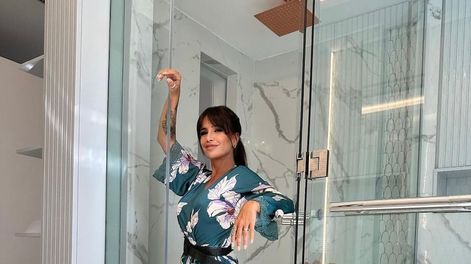 Los Andes | Florencia Peña remodeló su baño desde cero y así le quedó.