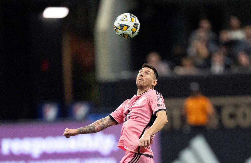 Lionel Messi en el partido que Inter Miami afrontó ante Atlanta United, por la MLS. / Gentileza.