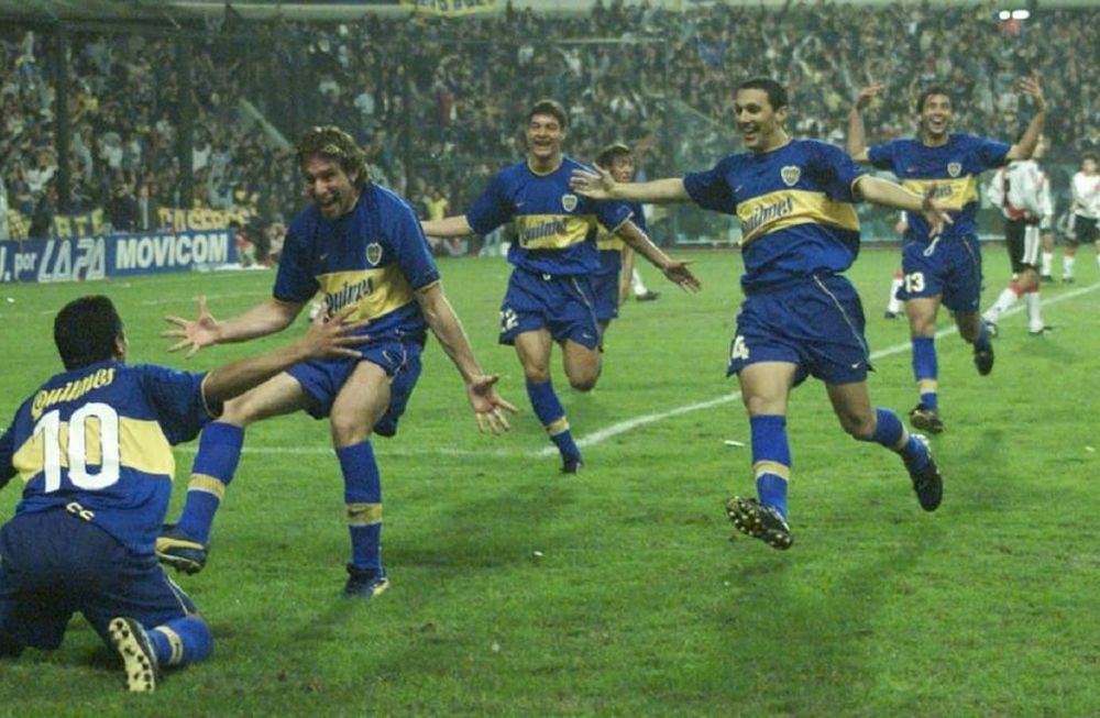 La Conmebol en sus redes sociales, publicó el ingreso histórico de Martín Palermo tras la lesión que lo tuvo afuera durante varios meses. / LOS ANDES.