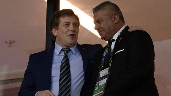 Alejandro Domínguez, presidente de la Conmebol apoyó a Chiqui Tapia, presidente de AFA ante el cambio de escenario de la Finalissima.&nbsp;