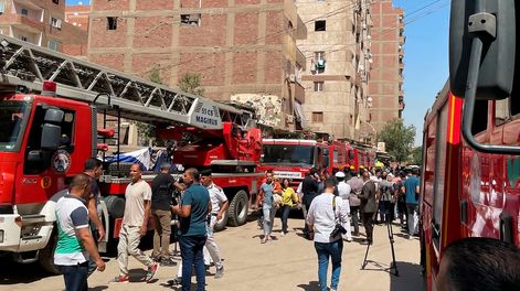Los Andes | Un incendio en una iglesia copta dejó un saldo de al menos 41 muertos. AP