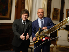 Javier Milei junto a Robert F. Kennedy Jr.