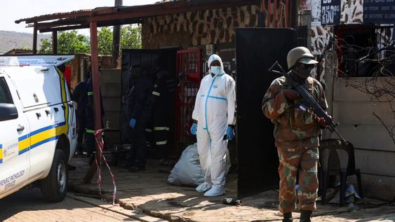 Noche de terror en Sudáfrica.