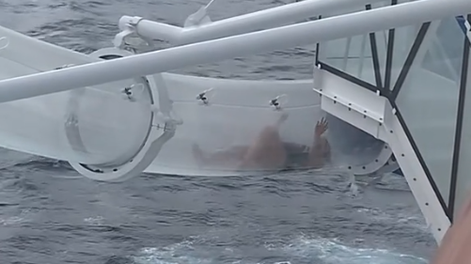 Una mujer quedó atrapada en un tobogán acuático de un crucero: Mi peor pesadilla