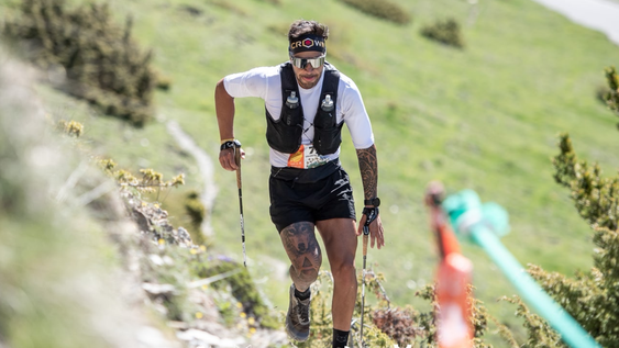 Valentín Romero en una competición de 44km en Andorra