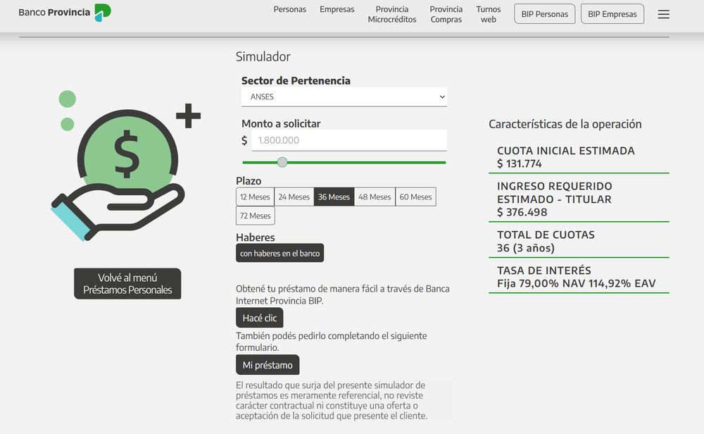 Banco Nación y Banco Provincia ofrecen préstamos de hasta $3.000.000 con aprobación 100% digital.