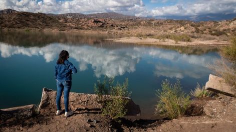 Los Andes | Con más de 90%, Potrerillos está en su máximo nivel en 15 años y el agua podría volver a puntos secos desde hace años. Foto: Ignacio Blanco / Los Andes