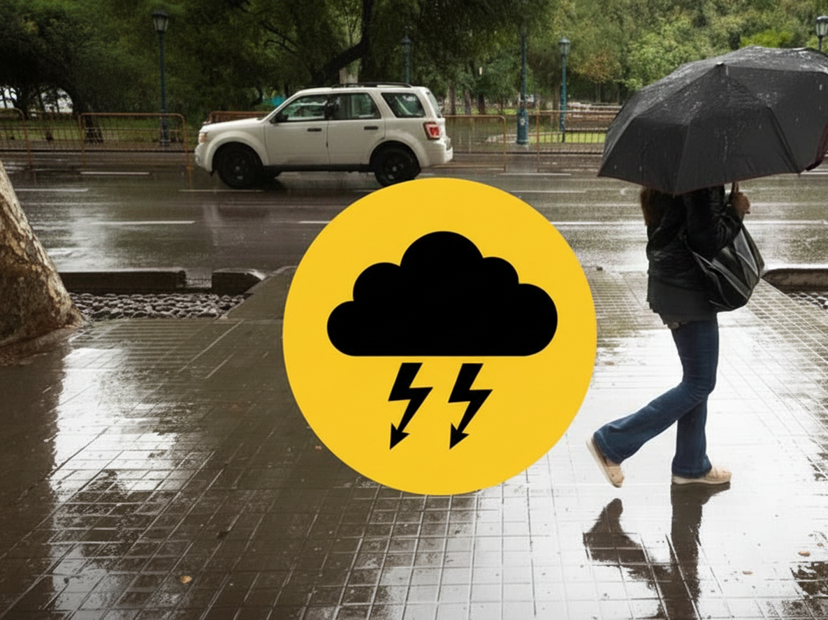 Alerta por tormentas en Mendoza