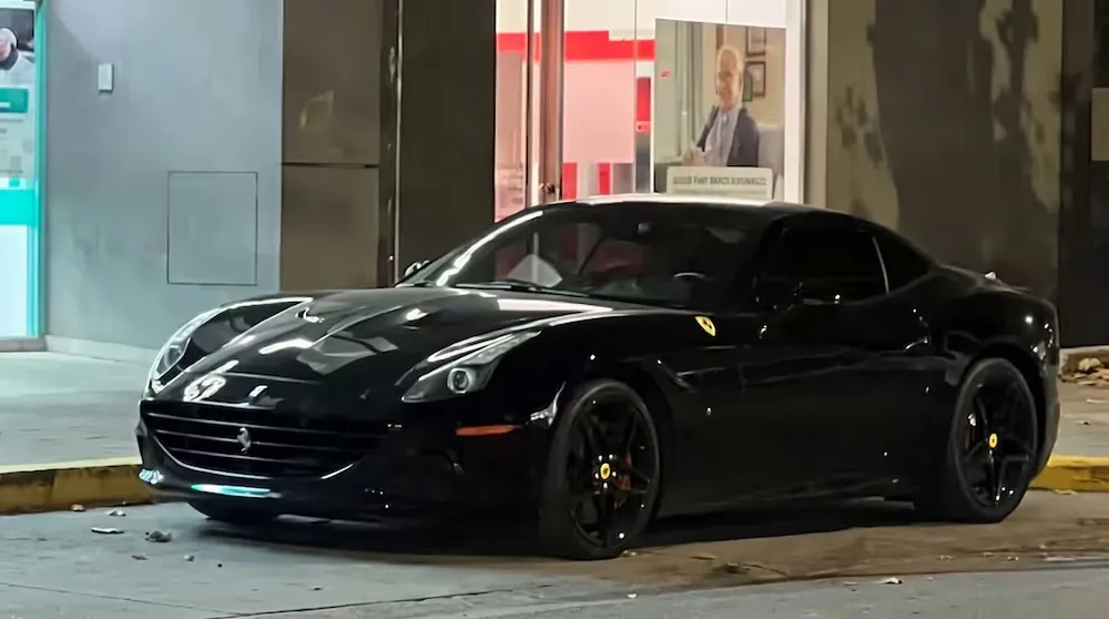 La Ferrari de Vallejo que secuestró la Justicia. El financista aseguró que ya la había vendido. 