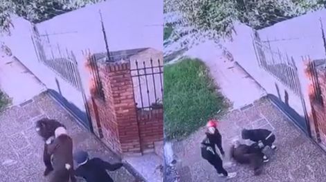 El hecho ocurrió el pasado miércoles y, un día después una mujer de 78 años sufrió un ataque similar a pocas cuadras de la casa ubicada en el partido de Morón. Foto: Captura video
