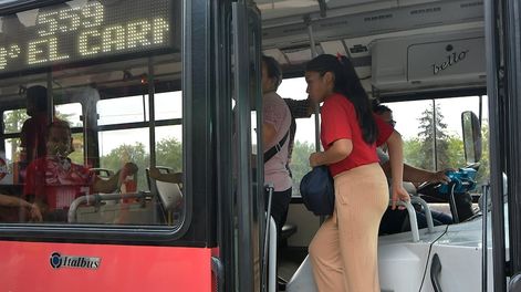 Los Andes | El pasaje del transporte público de pasajeros, de corta distancia aumenta desde mañana y tendrá el valor de $160 la tarifa plana. Foto: Orlando Pelichotti