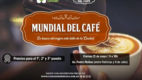 Imperdible: este viernes llega el primer Mundial del Café a la Ciudad de Mendoza