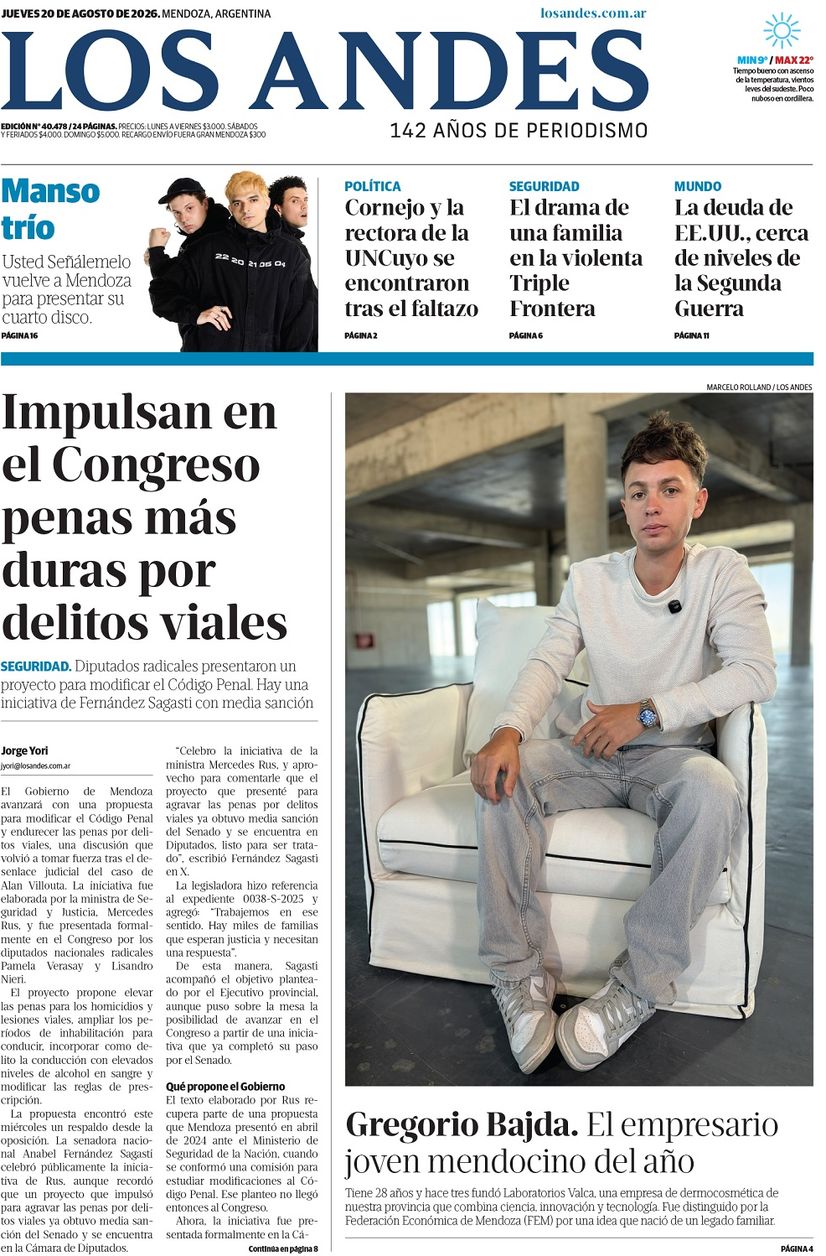 TAPA Los Andes 20-08-2026