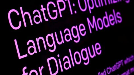 Texto de la página ChatGPT del sitio web OpenAI, Nueva York, 2 de febrero de 2023. (AP Foto/Richard Drew, Archivo)