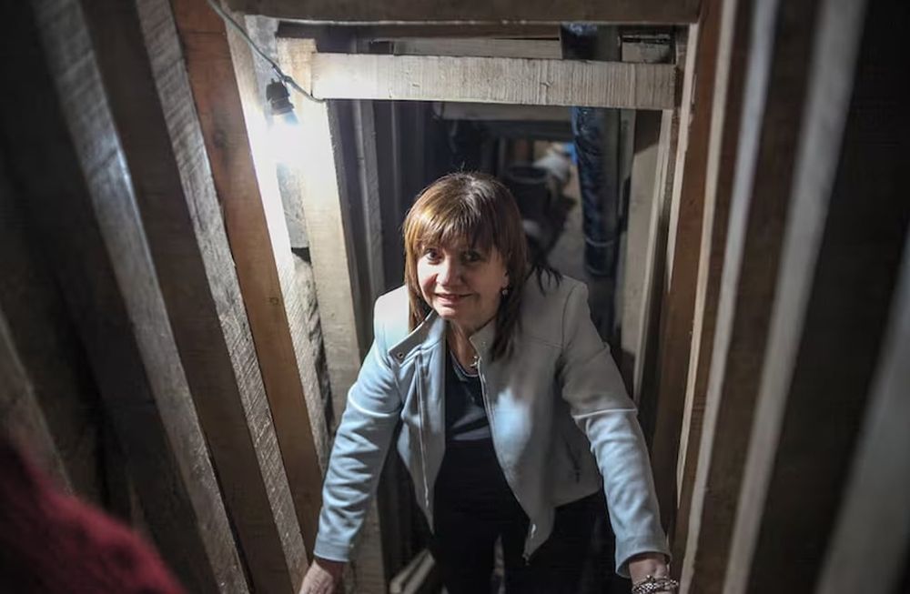 Patricia Bullrich, en el túnel de San Isidro (Gentileza La Nación/Nicolás Suárez).