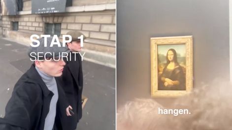 Otra falla en el Museo del Louvre.