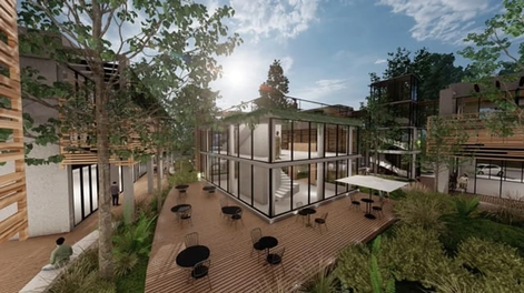 El nuevo shopping que abre en Buenos Aires está conectado con la naturaleza. 
