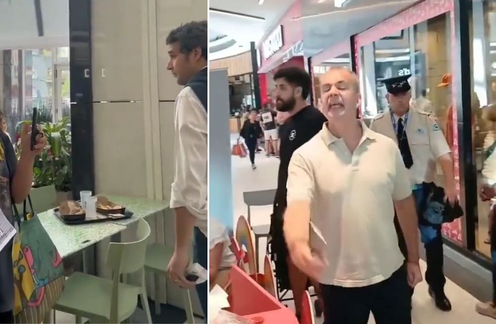 Protesta de activistas veganos.