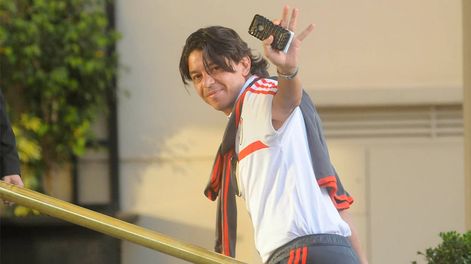 Los Andes | Mendoza 21 de Agosto de 2014 Llegada River HotelMarcelo Gallardo (DT River). El plantel de River Plate llega al hotel Diplomatic donde se hospeda para enfrentar el dia domingo a Godoy Cruz por la segunda fecha del torneo de primera A del futbol argentin