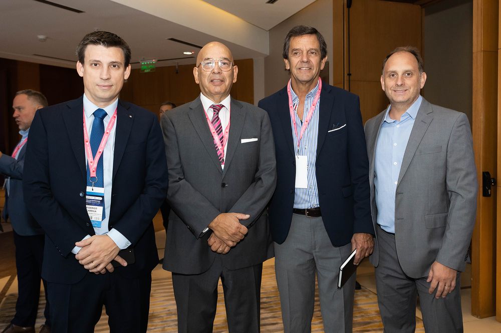 Federico Garriga, Humberto Pagano, Luis Steindl y Federico Azeglio. 