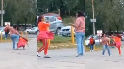 La violenta escena ocurrió en el Barrio Nuevo y fue filmada por vecinos.