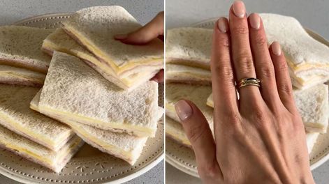 Una nutricionista aconsejó incluir verduras en u plato sándwiches de miga para que sean más saludable, sin embargo los usuarios no estuvieron de acuerdo.&nbsp;