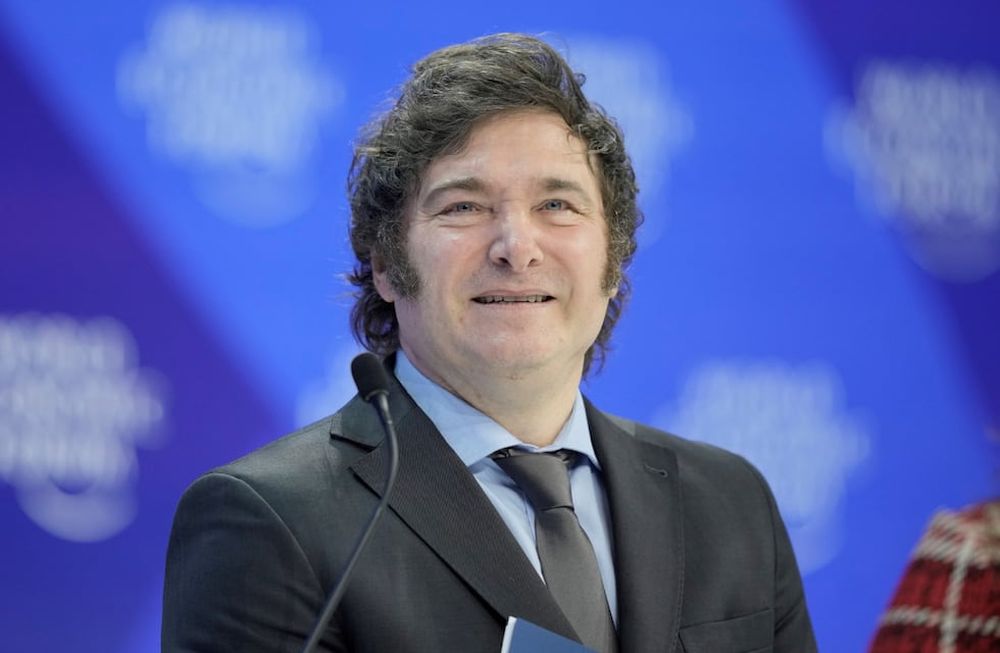 Milei dijo que “replicar” en enero una inflación del 25% “sería un buen dato” (AP / Markus Schreiber)