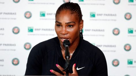 Serena Williams se retiró de Roland Garros por una lesión, antes de su duelo con Sharapova