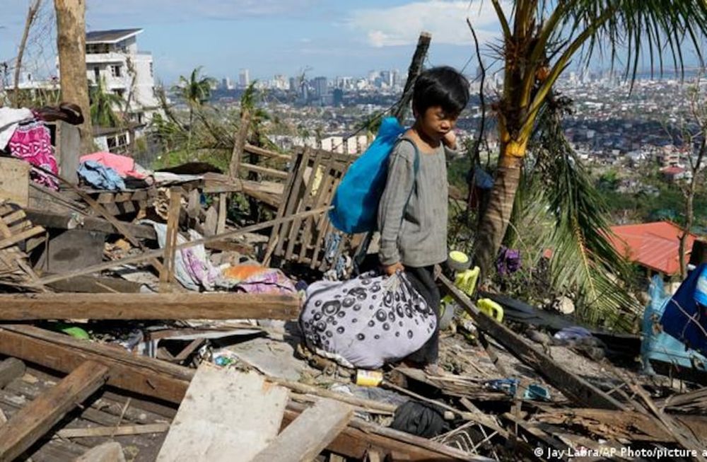 Huracán Rai, en Filipinas