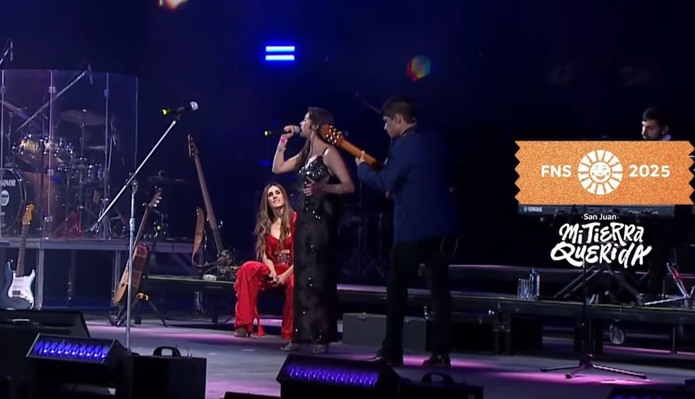 Soledad Pastorutti invitó a Milagros Amud y Jaime Muñoz, exparticipantes de La Voz Argentina, a la Fiesta del Sol en San Juan