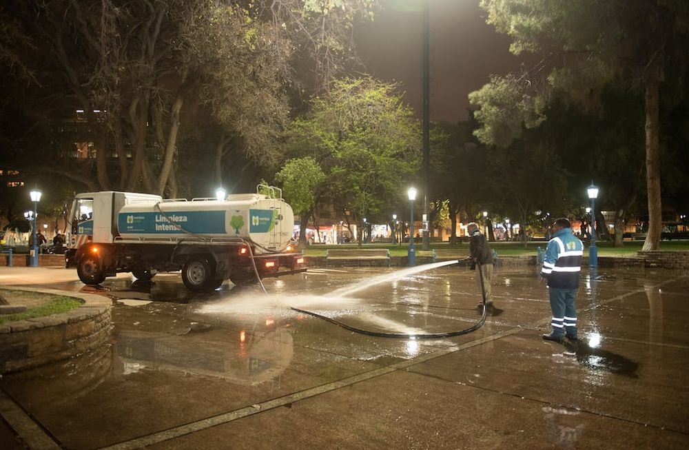 Gran operativo de limpieza tras el acampe del Polo Obrero
