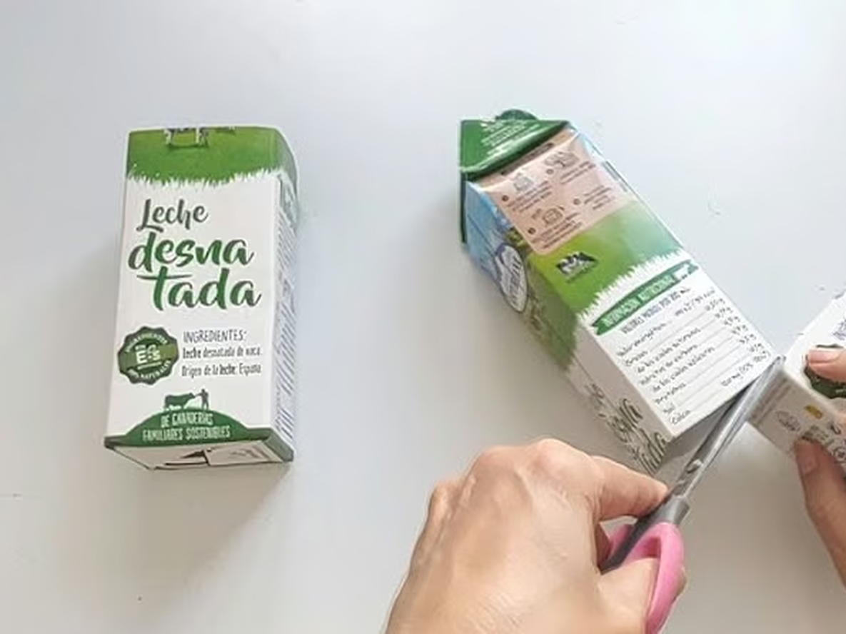 &nbsp;Convierta cartones de leche vacíos en organizadores, macetas y accesorios para el hogar.
