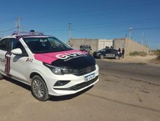 Móvil de la Guardia Urbana Municipal de Las Heras en acción.&nbsp;