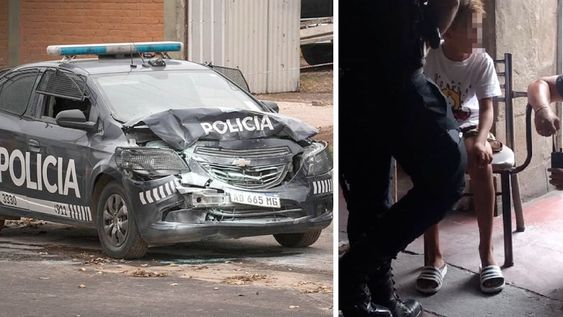 El chico que robó el auto y chocó policías: “Mi mamá está muerta y mi papá preso”