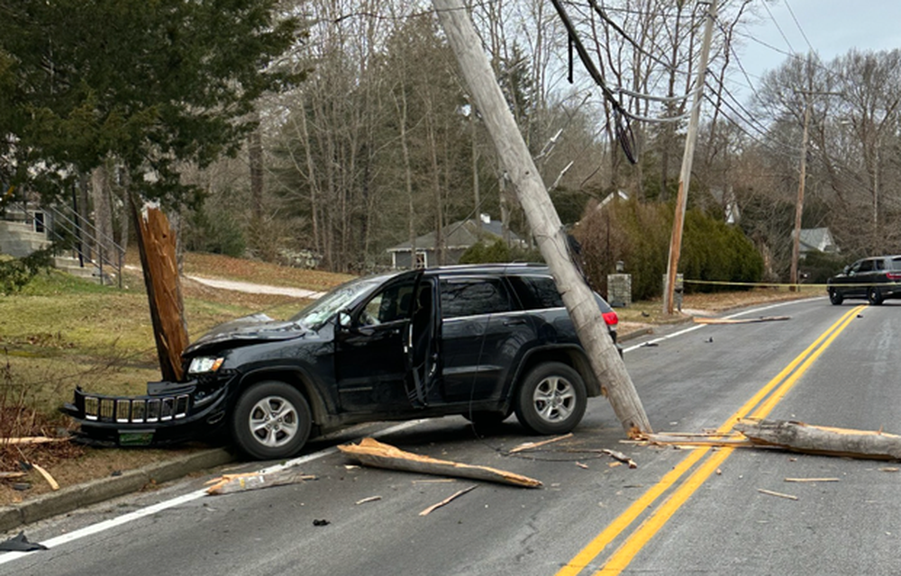 La escena del accidente donde murió el músico nominado al Grammy Roderick MacLeod.&nbsp;